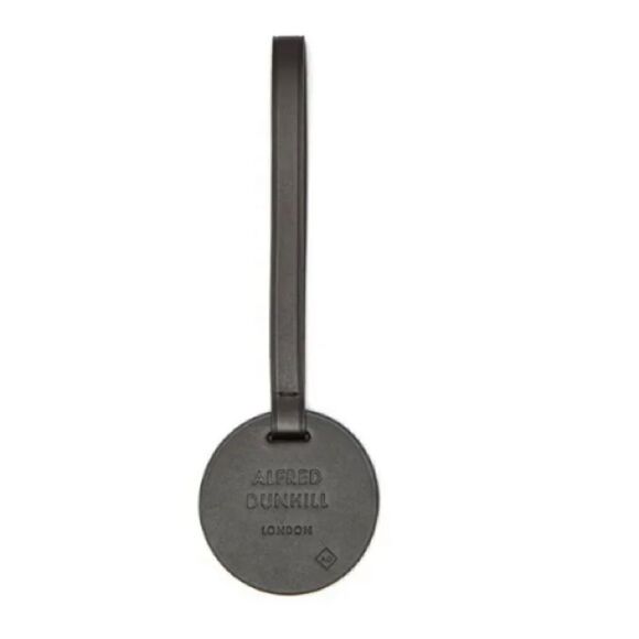 Dunhill Brown leather luggage tag NWT - Picture 1 of 7